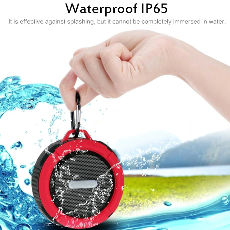 C6a Outdoor Chuck Wireless Bluetooth Car Speaker Suction Cup Speaker, Support TF Card(Black) - Waterproof Speaker by buy2fix | Online Shopping UK | buy2fix