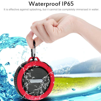 C6a Outdoor Chuck Wireless Bluetooth Car Speaker Suction Cup Speaker, Support TF Card(Blue) - Waterproof Speaker by buy2fix | Online Shopping UK | buy2fix