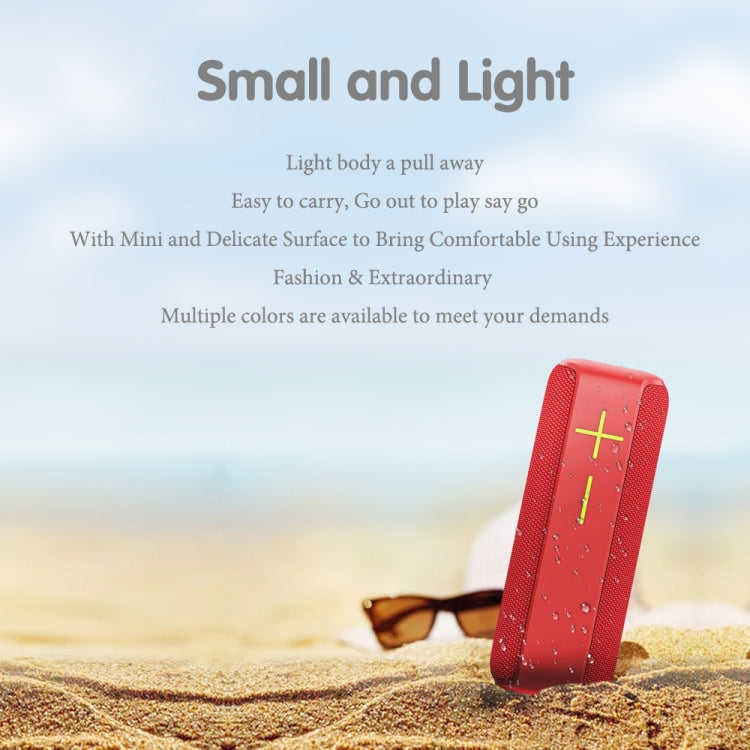 P15 10W Portable Bluetooth Speaker Outdoor Loudspeaker Sound System Stereo, Support TF&FM(Red) - Waterproof Speaker by buy2fix | Online Shopping UK | buy2fix