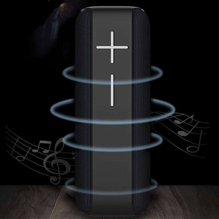 P15 10W Portable Bluetooth Speaker Outdoor Loudspeaker Sound System Stereo, Support TF&FM(Gray) - Waterproof Speaker by buy2fix | Online Shopping UK | buy2fix