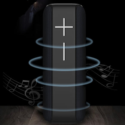 P15 10W Portable Bluetooth Speaker Outdoor Loudspeaker Sound System Stereo, Support TF&FM(Gray) - Waterproof Speaker by buy2fix | Online Shopping UK | buy2fix