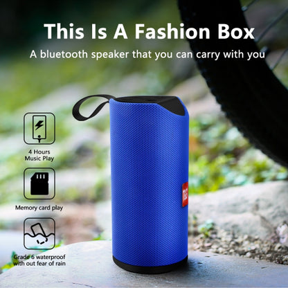 T&G TG113 Portable Bluetooth Speakers Waterproof Stereo Outdoor Loudspeaker MP3 Bass Sound Box with FM Radio(Black) - Desktop Speaker by T&G | Online Shopping UK | buy2fix