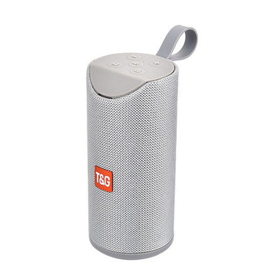 T&G TG113 Portable Bluetooth Speakers Waterproof Stereo Outdoor Loudspeaker MP3 Bass Sound Box with FM Radio(Gray) by T&G
