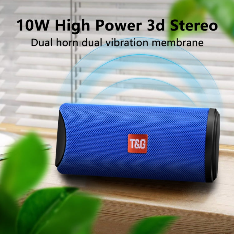 T&G TG113 Portable Bluetooth Speakers Waterproof Stereo Outdoor Loudspeaker MP3 Bass Sound Box with FM Radio(Red) - Desktop Speaker by T&G | Online Shopping UK | buy2fix