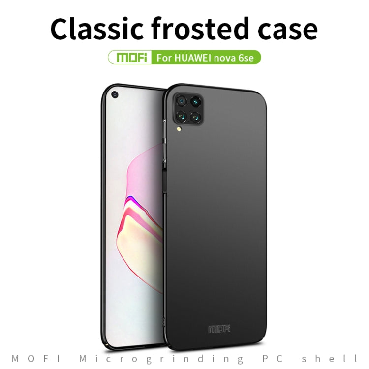 For Huawei Nova 6 SE MOFI Frosted PC Ultra-thin Hard Case(Black) - Huawei Cases by MOFI | Online Shopping UK | buy2fix