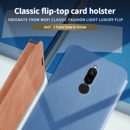 For Xiaomi RedMi 8 MOFI Crazy Horse Texture Horizontal Flip Protective Leather Case(Black) - Xiaomi Cases by MOFI | Online Shopping UK | buy2fix