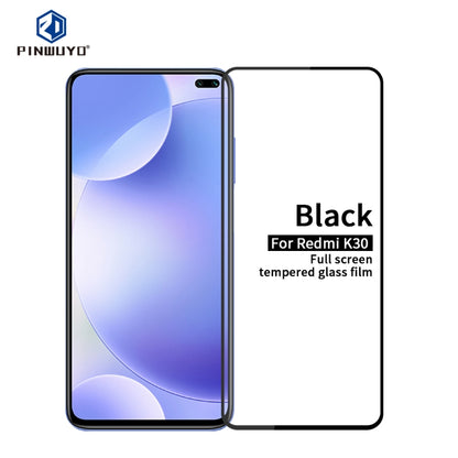 For Xiaomi Redmi K30 PINWUYO 9H 2.5D Full Screen Tempered Glass Film(Black) -  by PINWUYO | Online Shopping UK | buy2fix