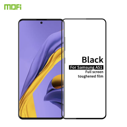 For Galaxy A71 MOFI 9H 2.5D Full Screen Tempered Glass Film(Black) - Galaxy Tempered Glass by MOFI | Online Shopping UK | buy2fix