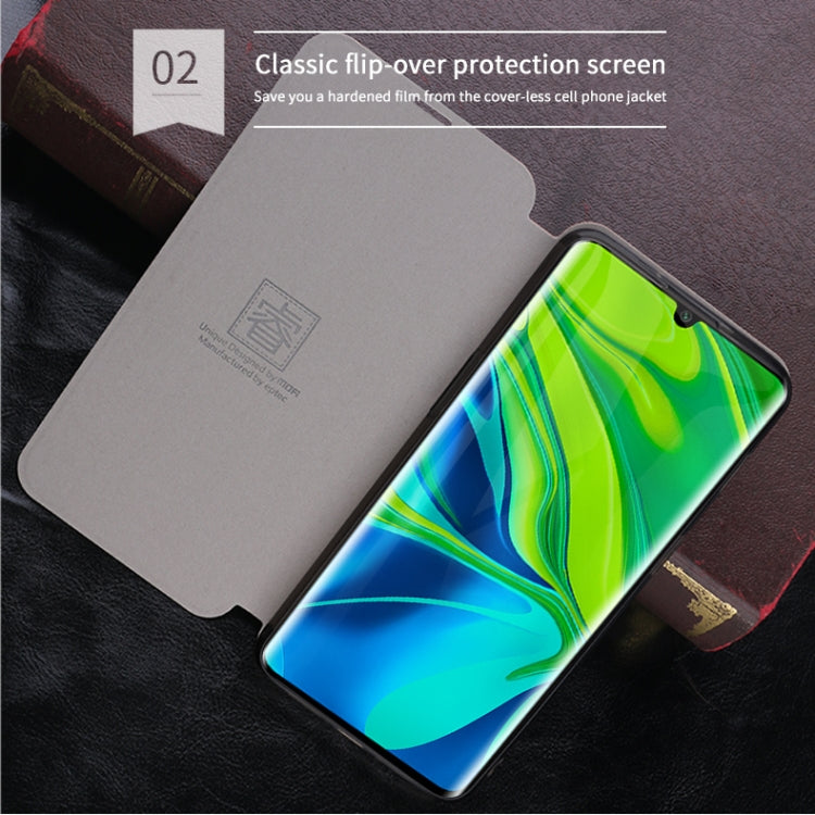 For Xiaomi Mi CC9 Pro / Mi Note10 / Mi Note10 Pro MOFI Rui Series Classical Leather Flip Leather Case With Bracket Embedded Steel Plate All-inclusive(Black) - Xiaomi Cases by MOFI | Online Shopping UK | buy2fix