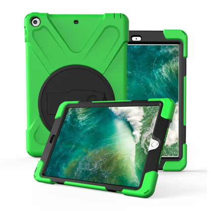 For iPad Pro10.5 / Air 10.5 2019 360 Degree Rotation PC + Silicone Protective Case with Holder & Hand-strap(Light Green) - iPad Air (2019) Cases by buy2fix | Online Shopping UK | buy2fix