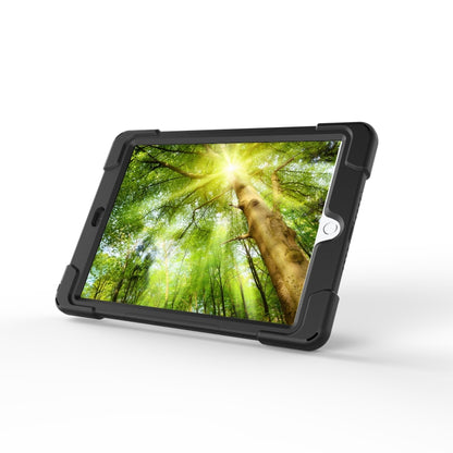 For Galaxy Tab S5E 10.5 (2019) T720   360 Degree Rotation PC + Silicone Protective Case with Holder & Hand-strap(Black) - Tab S5E 10.5 T720 / T725 by buy2fix | Online Shopping UK | buy2fix