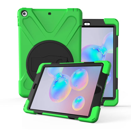 For Galaxy Tab S6 10.5 T860/T865/T867 2019  360 Degree Rotation PC + Silicone Protective Case with Holder & Hand-strap(Light Green) - Tab S6 10.5 T860 / T865 by buy2fix | Online Shopping UK | buy2fix