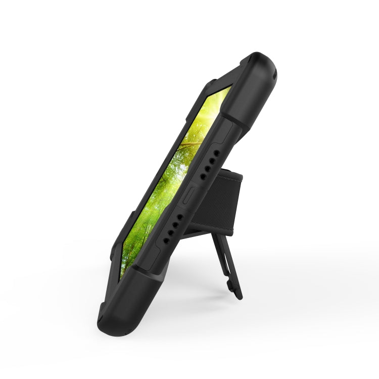 For Huawei MediaPad M5 10.8 360 Degree Rotation PC + Silicone Protective Case with Holder & Hand-strap(Light Green) - Huawei by buy2fix | Online Shopping UK | buy2fix