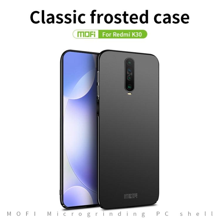 For Xiaomi RedMi K30 MOFI Frosted PC Ultra-thin Hard Case(Black) - Galaxy Phone Cases by MOFI | Online Shopping UK | buy2fix