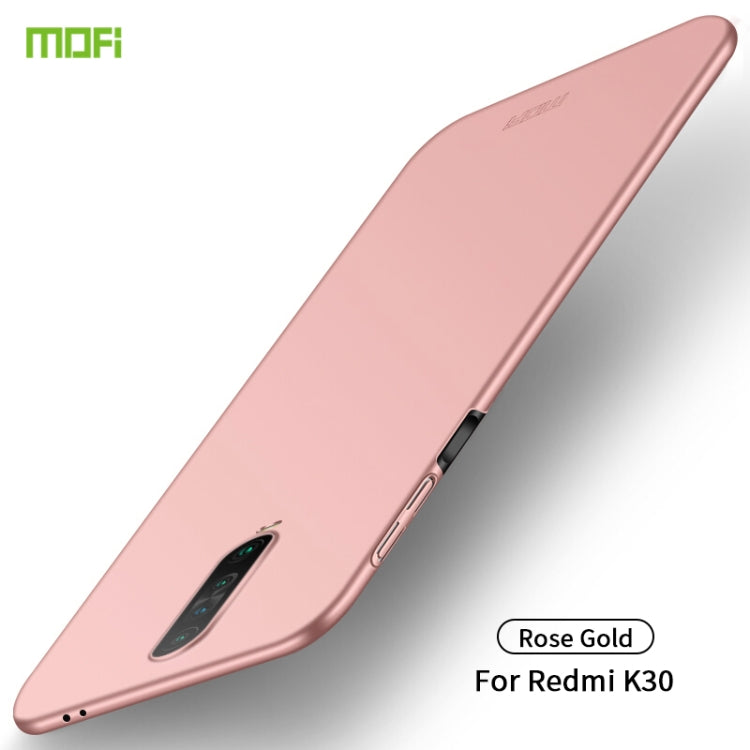 For Xiaomi RedMi K30 MOFI Frosted PC Ultra-thin Hard Case(Rose gold) - Galaxy Phone Cases by MOFI | Online Shopping UK | buy2fix