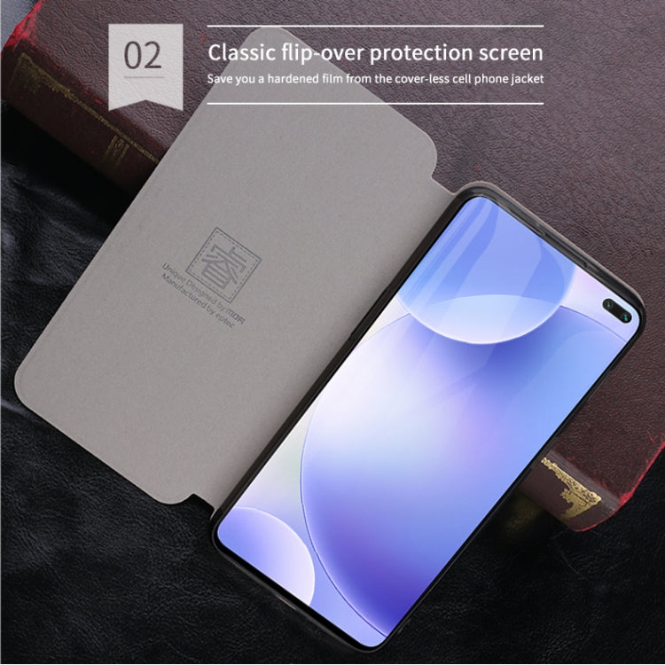 For Xiaomi RedMi K30 MOFI Rui Series Classical Leather Flip Leather Case With Bracket Embedded Steel Plate All-inclusive(Brown) - Xiaomi Cases by MOFI | Online Shopping UK | buy2fix