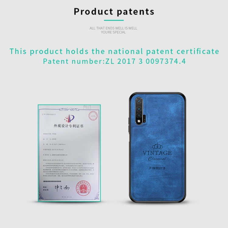 For Huawei Nova 6 PINWUYO Zun Series PC + TPU + Skin Waterproof And Anti-fall All-inclusive Protective Shell(Blue) - Huawei Cases by PINWUYO | Online Shopping UK | buy2fix