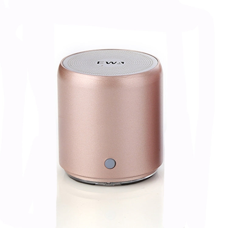 EWA A107 TWS Portable Super Mini Subwoofer Waterproof Bluetooth Speaker(Gold) - Mini Speaker by EWA | Online Shopping UK | buy2fix