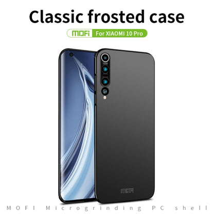 For Xiaomi Mi 10 Pro MOFI Frosted PC Ultra-thin Hard Case(Black) - Xiaomi Cases by MOFI | Online Shopping UK | buy2fix