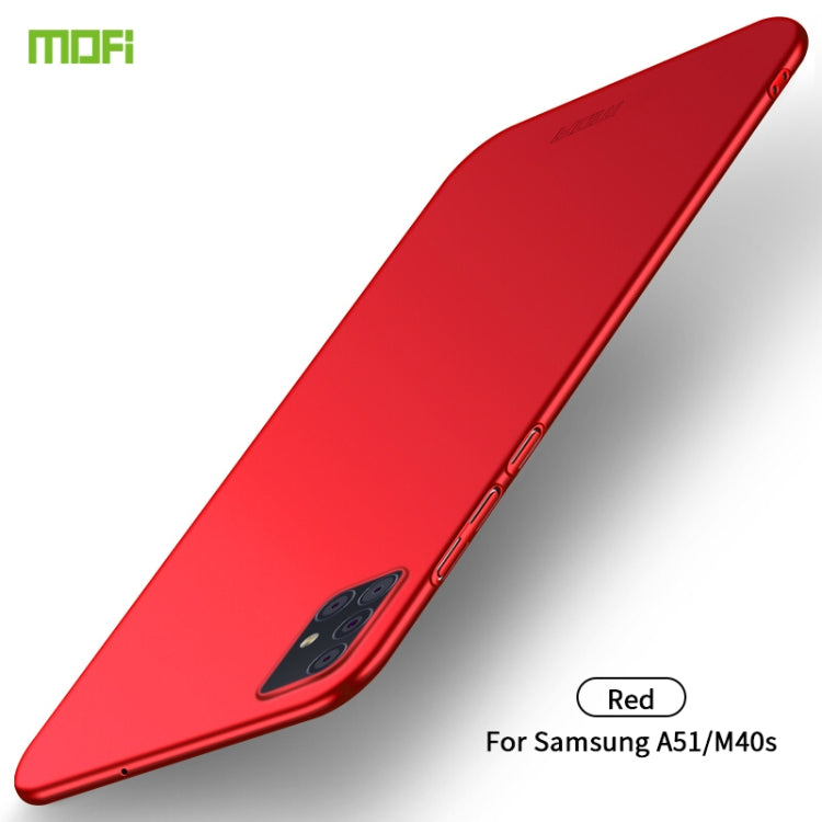 For Galaxy A51 MOFI Frosted PC Ultra-thin Hard Case(Red) - Galaxy Phone Cases by MOFI | Online Shopping UK | buy2fix