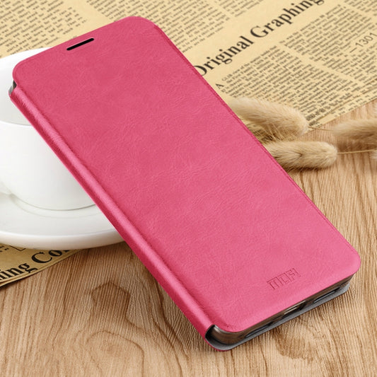 For Xiaomi Mi 10 Pro MOFI Rui Series Classical Leather Embedded Steel Plate All-inclusive Horizontal Flip PU Leather Case(Red) - Xiaomi Cases by MOFI | Online Shopping UK | buy2fix