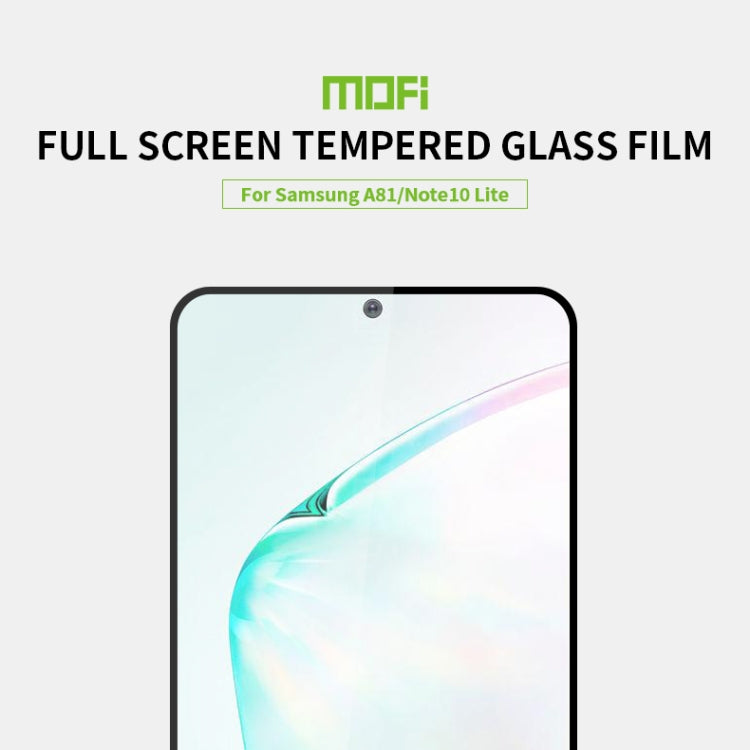 For Galaxy A81 / Note 10 Lite MOFI 9H 2.5D Full Screen Tempered Glass Film(Black) - Galaxy Tempered Glass by MOFI | Online Shopping UK | buy2fix