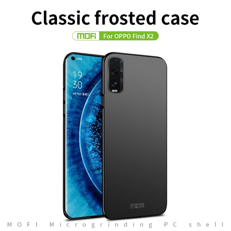 For OPPO Find X2 MOFI Frosted PC Ultra-thin Hard Case(Black) - OPPO Cases by MOFI | Online Shopping UK | buy2fix