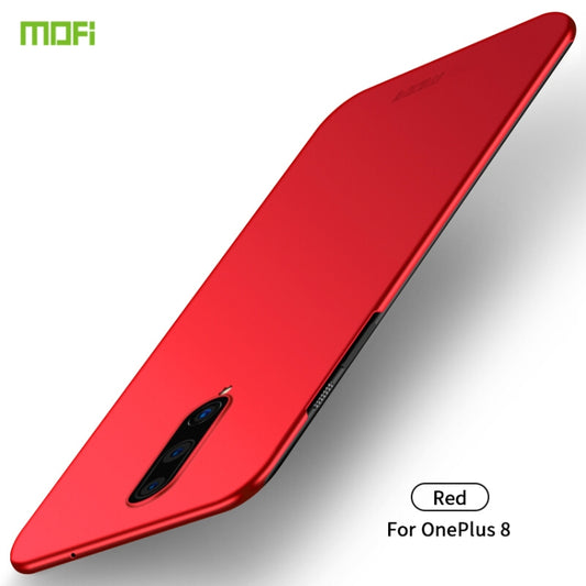 For  OnePlus 8 MOFI Frosted PC Ultra-thin Hard Case(Red) - OnePlus Cases by MOFI | Online Shopping UK | buy2fix
