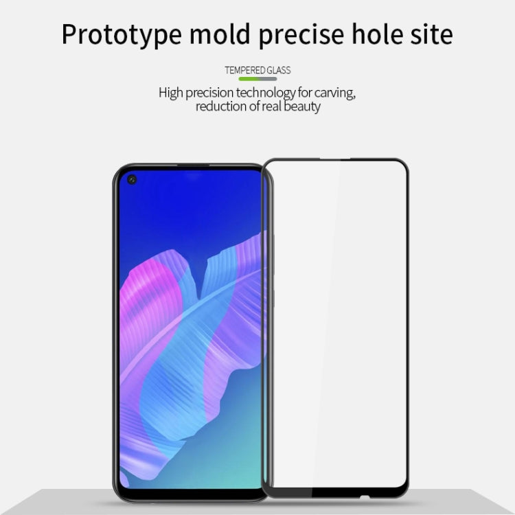 For Huawei P40 Lite E MOFI 9H 3D Explosion-proof Curved Screen Tempered Glass Film(Black) - Huawei Tempered Glass by MOFI | Online Shopping UK | buy2fix
