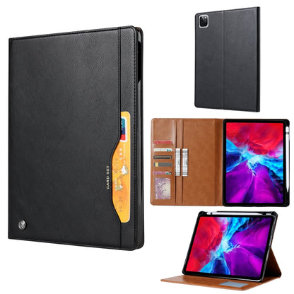 For iPad Pro 11 (2020) Knead Skin Texture Horizontal Flip Leather Tablet Case with Photo Frame & Holder & Card Slots & Wallet(Black) - iPad Pro 11 (2020) Cases by buy2fix | Online Shopping UK | buy2fix