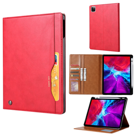 For iPad Pro 11 (2020) Knead Skin Texture Horizontal Flip Leather Tablet Case with Photo Frame & Holder & Card Slots & Wallet(Red) - iPad Pro 11 (2020) Cases by buy2fix | Online Shopping UK | buy2fix