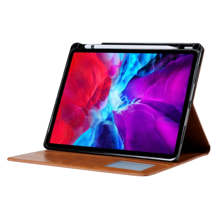 For iPad Pro 12.9 2022 / 2021 / 2020 Knead Skin Texture Horizontal Flip Leather Tablet Case(Wine Red) - iPad Pro 12.9 (2020) Cases by buy2fix | Online Shopping UK | buy2fix