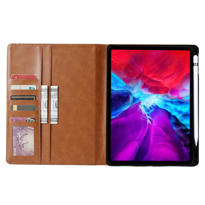 For iPad Pro 12.9 2022 / 2021 / 2020 Knead Skin Texture Horizontal Flip Leather Tablet Case(Wine Red) - iPad Pro 12.9 (2020) Cases by buy2fix | Online Shopping UK | buy2fix
