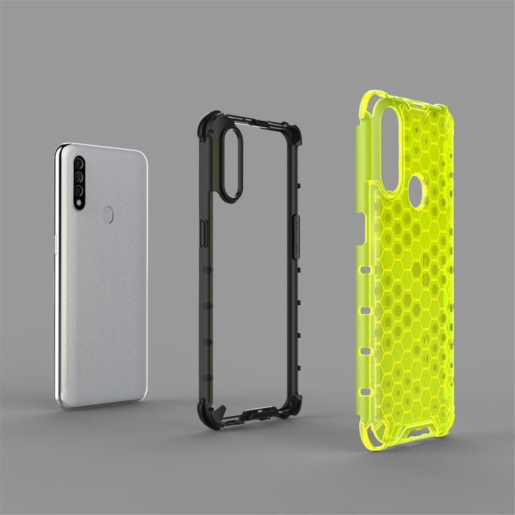 For OPPO A8/A31 Shockproof Honeycomb PC + TPU Case(Blue) - OPPO Cases by buy2fix | Online Shopping UK | buy2fix