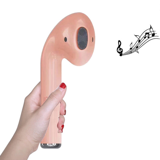 MK101 Creative Big Headphones Shape Sound Heavy Subwoofer Wireless Bluetooth Speakers, Support USB & TF (Pink) - Desktop Speaker by buy2fix | Online Shopping UK | buy2fix