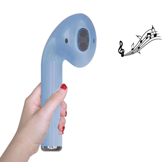 MK101 Creative Big Headphones Shape Sound Heavy Subwoofer Wireless Bluetooth Speakers, Support USB & TF (Blue) - Desktop Speaker by buy2fix | Online Shopping UK | buy2fix