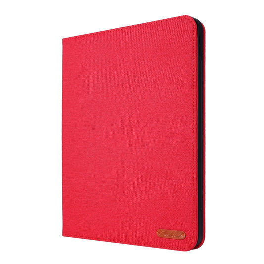 For iPad Pro 11(2020) Horizontal Flip TPU + Fabric PU Leather Protective Tablet Case with Name Card Clip(Red) - iPad Pro 11 (2020) Cases by buy2fix | Online Shopping UK | buy2fix