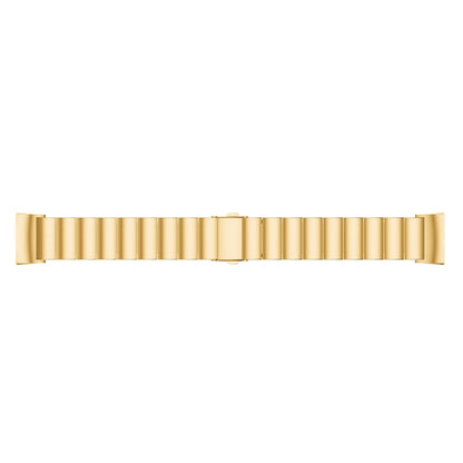 One Beads Slingshot Buckle Solid Stainless Steel Watch Band for Fitbit Charge 4(Gold) - Watch Bands by buy2fix | Online Shopping UK | buy2fix