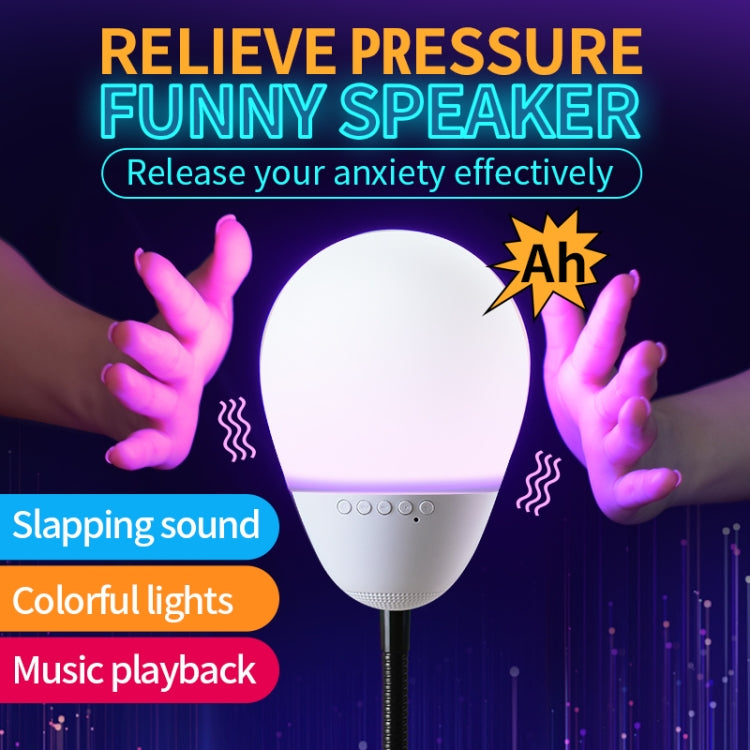 T6 Funny Bluetooth Speaker Flapping Relieve Stress Colorful Lights Soundbar Rubber Support TF Card - Desktop Speaker by buy2fix | Online Shopping UK | buy2fix