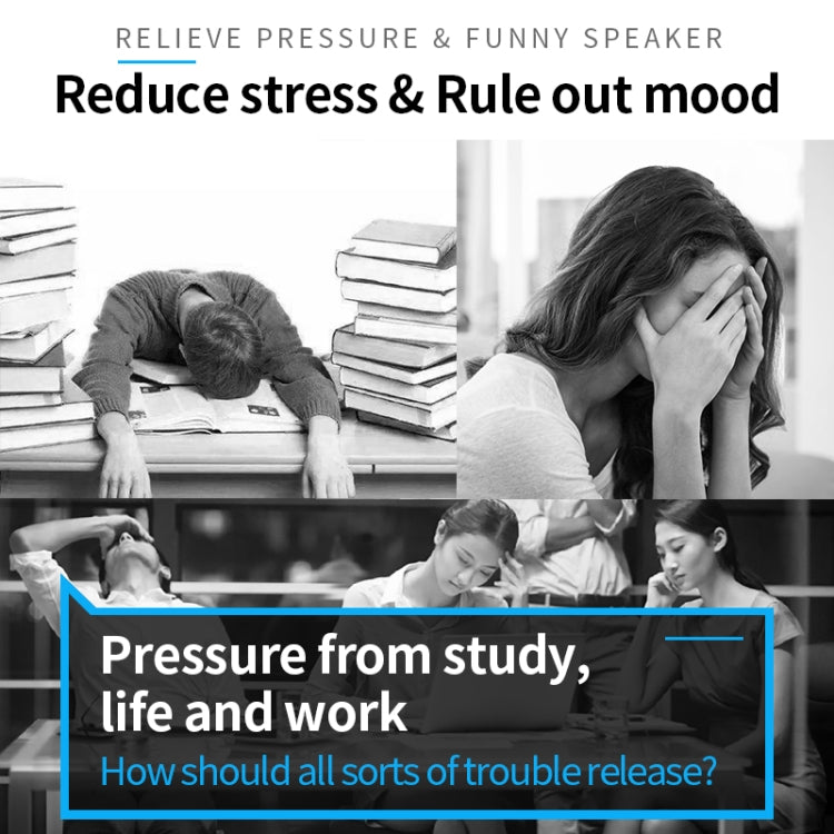 T6 Funny Bluetooth Speaker Flapping Relieve Stress Colorful Lights Soundbar Rubber Support TF Card - Desktop Speaker by buy2fix | Online Shopping UK | buy2fix