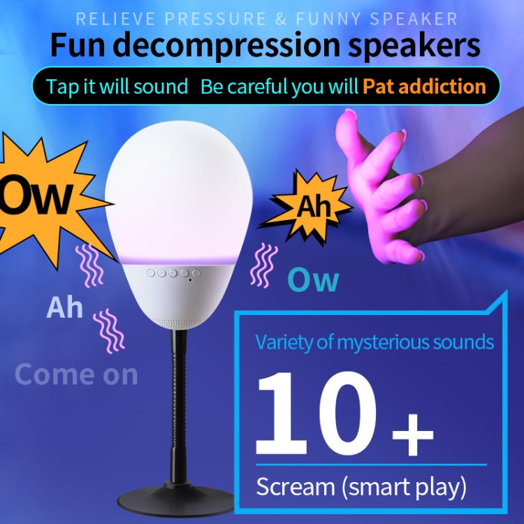 T6 Funny Bluetooth Speaker Flapping Relieve Stress Colorful Lights Soundbar Rubber Support TF Card - Desktop Speaker by buy2fix | Online Shopping UK | buy2fix