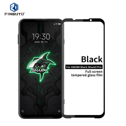 For Xiaomi Black shark3 pro PINWUYO 9H 2.5D Full Screen Tempered Glass Film(Black) -  by PINWUYO | Online Shopping UK | buy2fix