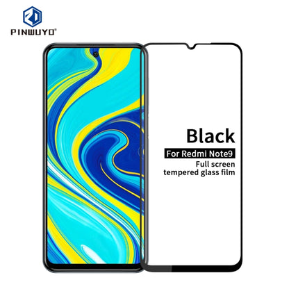 For Xiaomi Redmi Note9 PINWUYO 9H 2.5D Full Screen Tempered Glass Film(Black) -  by PINWUYO | Online Shopping UK | buy2fix