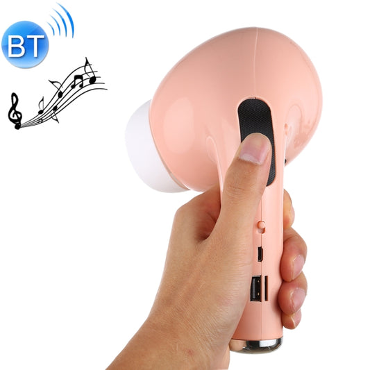 MK-201 Large Earphone Shape Bluetooth Speaker Wireless 3D Stereo Outdoor Portable Speaker, Support Hands-free Calling & FM & TF Card / USB Flash Disk / 3.5mm AUX Music Play(Pink) - Desktop Speaker by buy2fix | Online Shopping UK | buy2fix