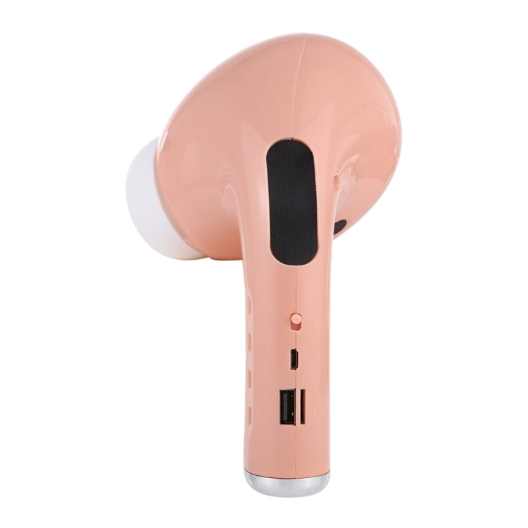MK-201 Large Earphone Shape Bluetooth Speaker Wireless 3D Stereo Outdoor Portable Speaker, Support Hands-free Calling & FM & TF Card / USB Flash Disk / 3.5mm AUX Music Play(Pink) - Desktop Speaker by buy2fix | Online Shopping UK | buy2fix