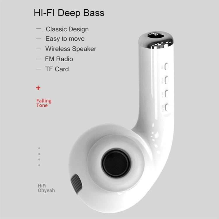 MK-201 Large Earphone Shape Bluetooth Speaker Wireless 3D Stereo Outdoor Portable Speaker, Support Hands-free Calling & FM & TF Card / USB Flash Disk / 3.5mm AUX Music Play - Desktop Speaker by buy2fix | Online Shopping UK | buy2fix