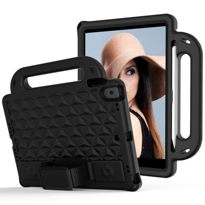 Diamond Texture Design EVA Children Shockproof Protective Case with Strap For iPad 10.2 2021 / 2020 / 2019 / Pro 10.5(Black) - iPad 10.2 Cases by buy2fix | Online Shopping UK | buy2fix