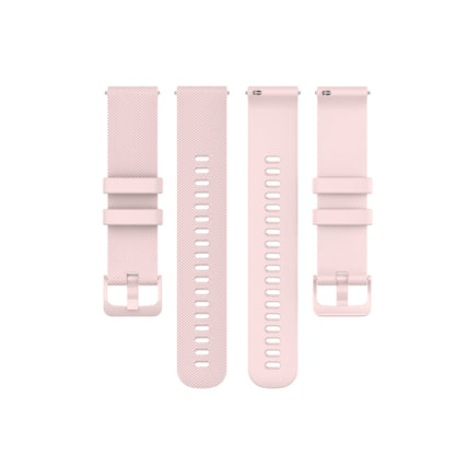 For Garmin Vivoactive 4 22mm Silicone Watch Band(Pink) - Watch Bands by buy2fix | Online Shopping UK | buy2fix