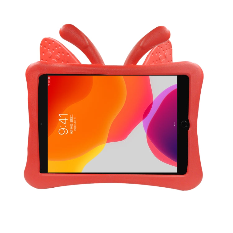 Butterfly Bracket Style EVA Children Shockproof Protective Case For iPad 10.2 2021 / 2020 / 2019 / 10.5(Red) - iPad 10.2 Cases by buy2fix | Online Shopping UK | buy2fix
