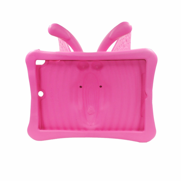 Butterfly Bracket Style EVA Children Shockproof Protective Case For iPad 10.2 2021 / 2020 / 2019 / 10.5(RoseRed) - iPad 10.2 Cases by buy2fix | Online Shopping UK | buy2fix